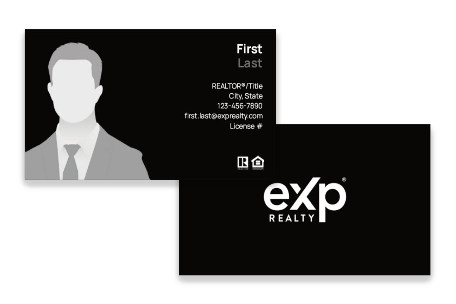 Black - Centered Logos - With Photo
